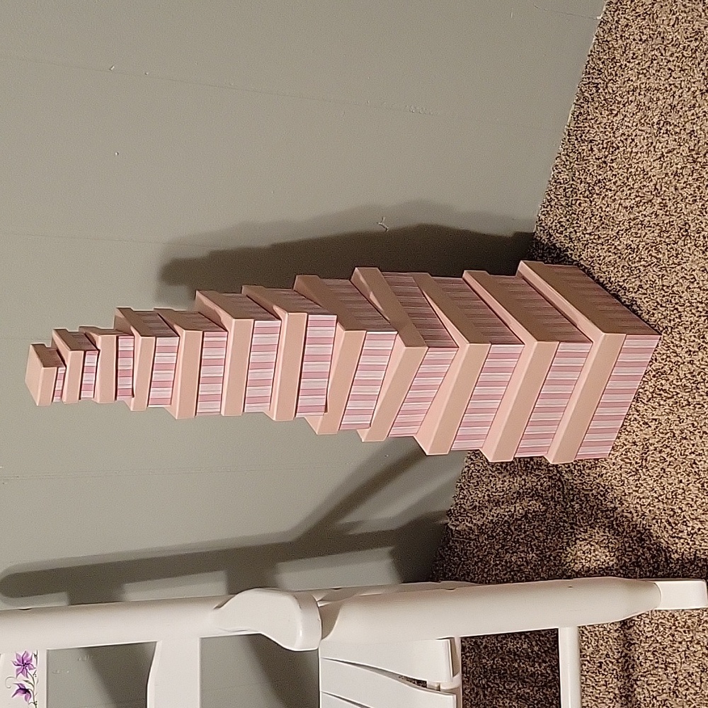 Pink stripe boxes